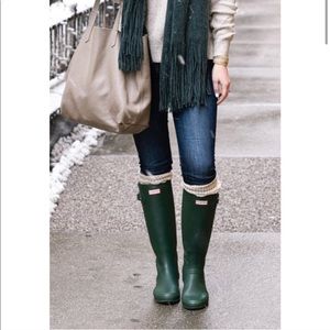 Green Hunter Rain Boots